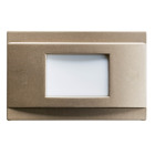 5 inch dimmable and screwless LED Step light in a Brushed Nickel finish