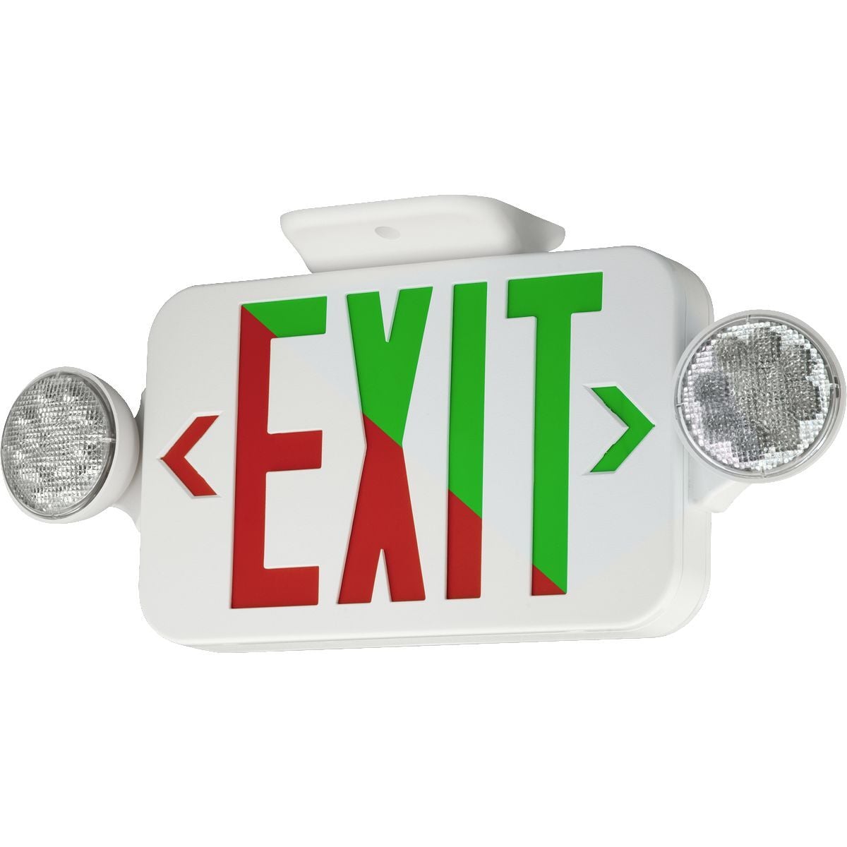 The CC Series LED combination exit/emergency light utilizes energy efficient LEDs and features fully adjustable LED lamp-heads and bright EXIT panel illumination, long-life Nickel Cadmium battery and optional remote capacity
