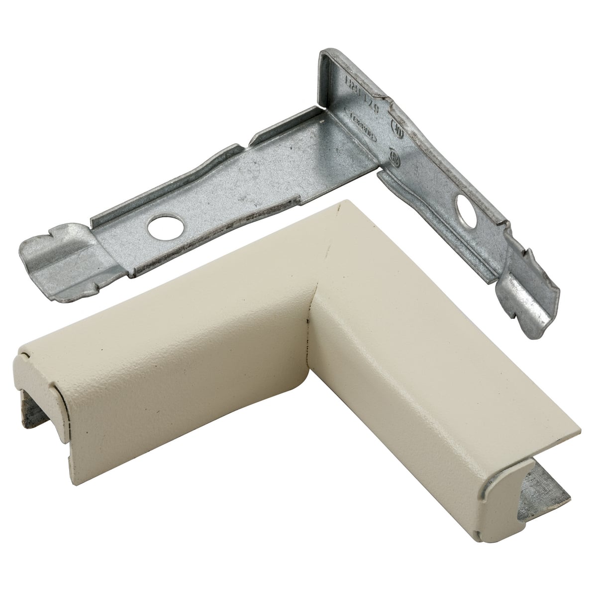 Metal Raceway, Twisted Elbow Right, HBL500/700/750 Series, Ivory