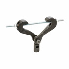 Eaton B-Line series beam clamp with extension, 8" H x 11" L x 1.1250" W, Malleable iron material, 3/4"-10 thread/rod size