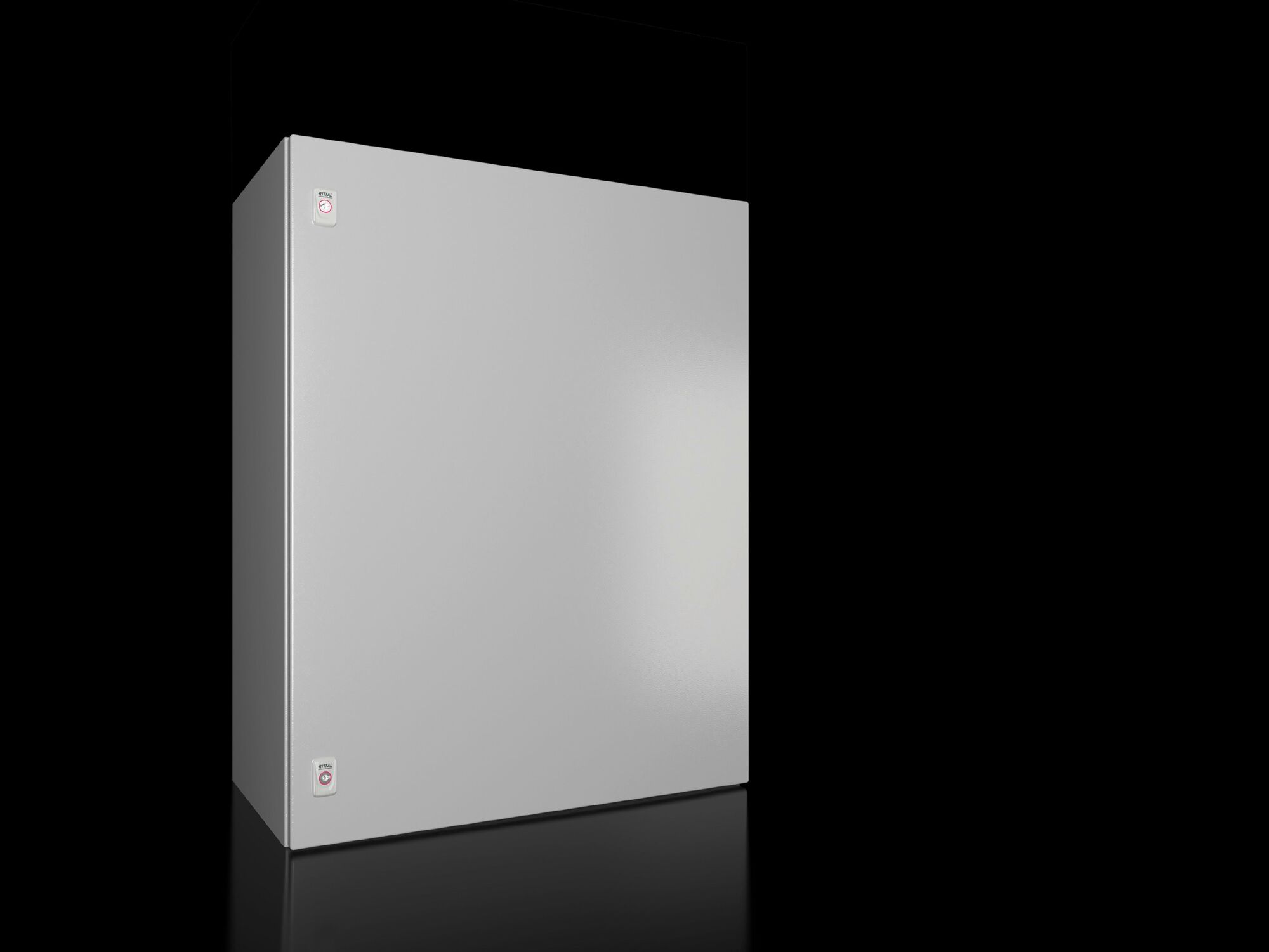 AX Compact enclosure, WHD: 800x1000x400 mm, carbon steel, with mounting plate, single-door, with two cam locks