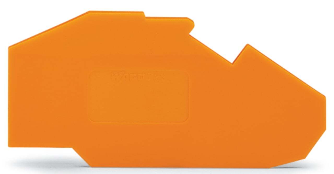 End and intermediate plate; 1.5 mm thick; orange