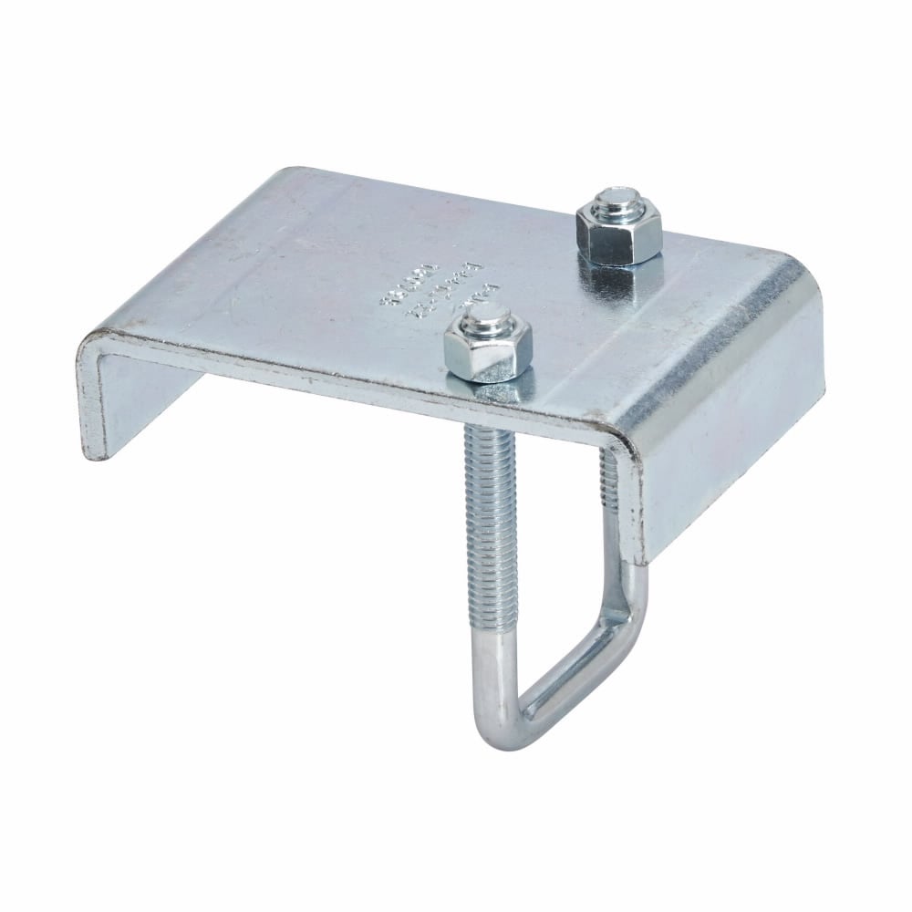 Eaton B-Line series beam clamp, 3" H x 4.62" L x 1.62" W, Steel, Electro-plated, For use with 13/16"to 1 5/8 high channel
