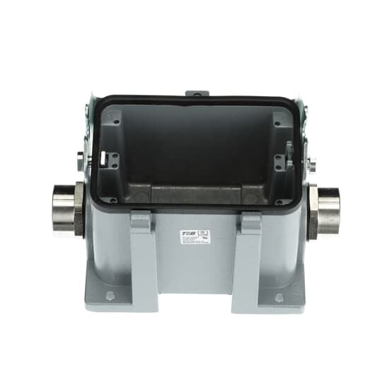 Single lever locking base, 48 contacts with ground connection, NPT entry - 2 Inch x 1 Inch