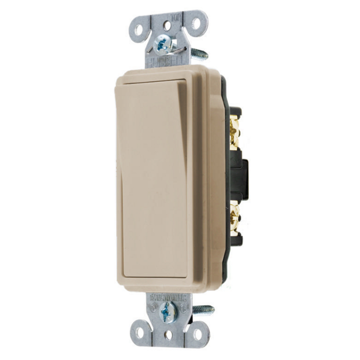 Switches and Lighting Control, Decorator Switch, Specification Grade, Four Way, 20A 120/277V AC, Back and Side Wired, Almond