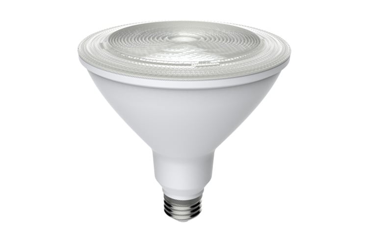 GE LED Lamps, Narrow Flood, 3000 LM, Non-Dimmable, PAR38, Med Screw Base, 5.12 IN Length, 25000 HR Average Life