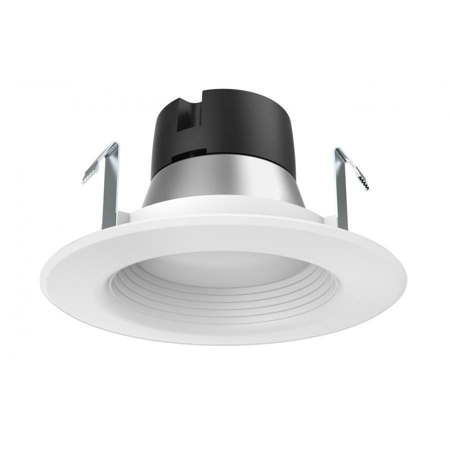 7.5 Watt LED Downlight Retrofit - 4" Baffle - 3000K - Miniature 2 Pin Round Base - 12 Volts