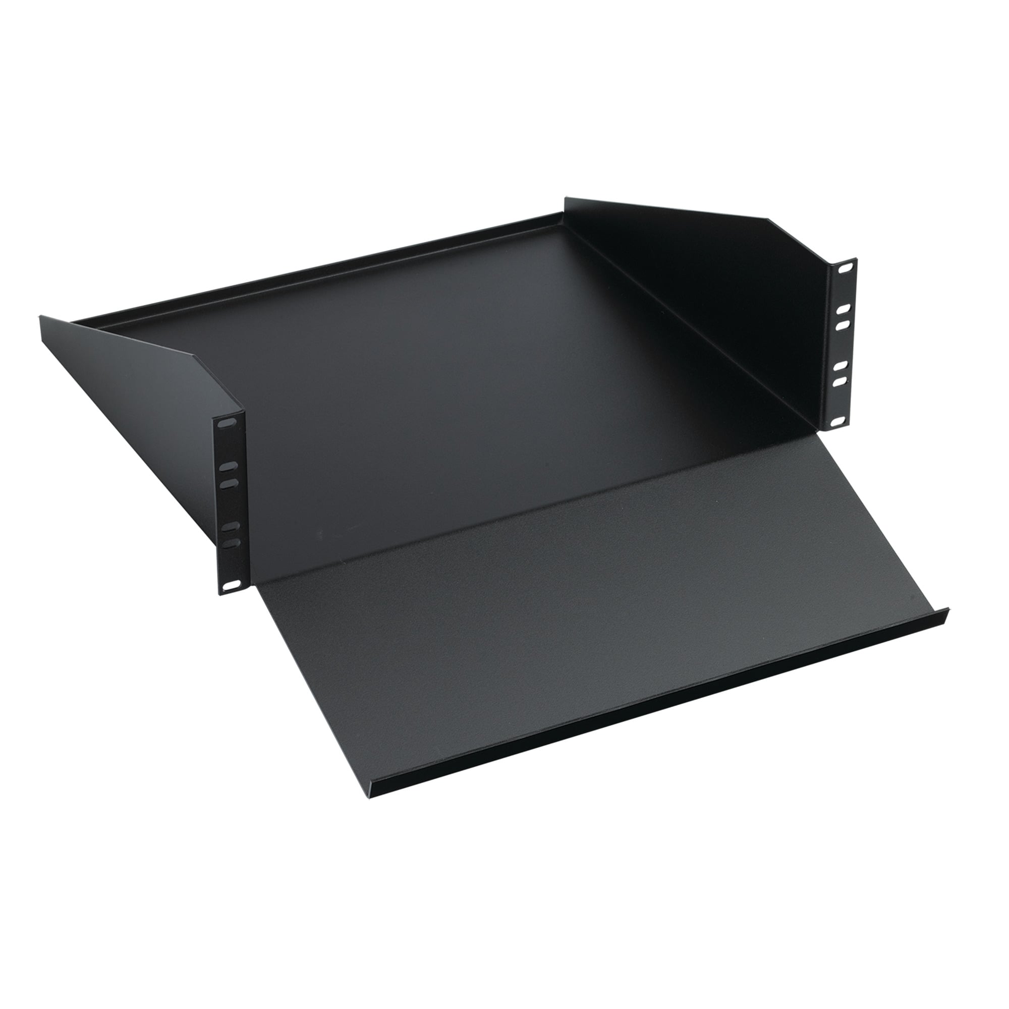 Steel Keyboard/Monitor Shelf, fits 23-inch rack, Black, Steel