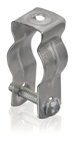 Hanger, Conduit and Pipe, EMT Size 1/2 Inch, Rigid Conduit or Pipe 3/8 - 1/2 Inch, Steel, witho Bolt