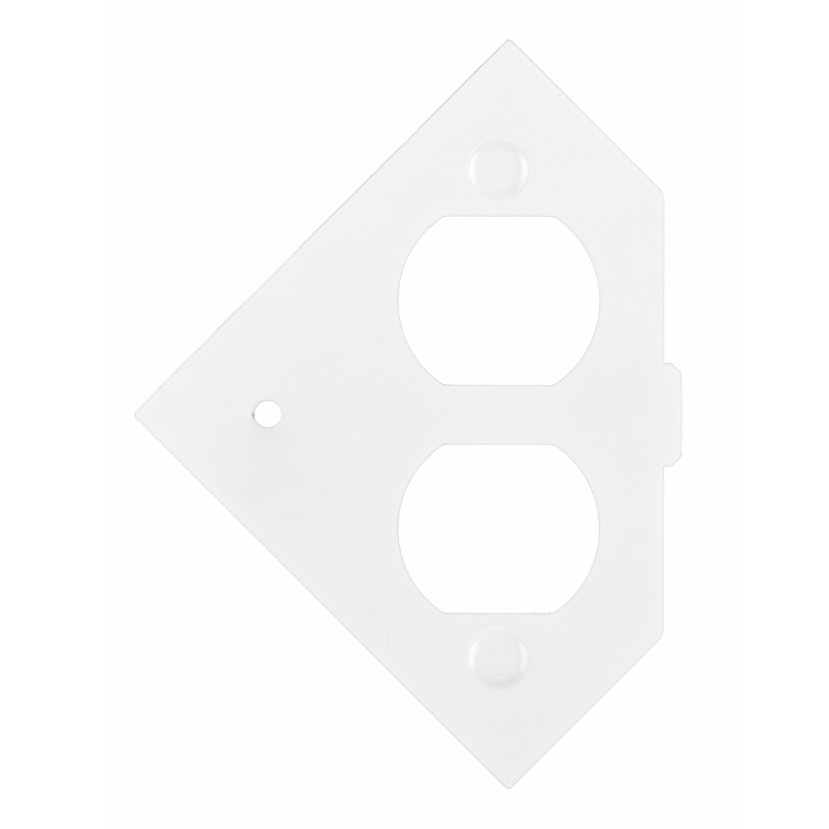 SystemOne 1-Gang Duplex Floor Box Plate