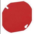 Eaton Crouse-Hinds series Octagon Box Cover, 4", Red