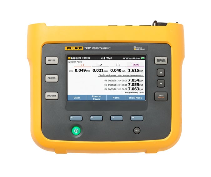 The new Fluke 1732 Three-Phase Electrical Energy loggers introduce a new simplicity to discovering sources of electrical energy waste. Discover when and where energy in your facility is being consumed, from the service entrance to individual circuits. Access and share data remotely with your team via the Fluke Connect app so you can maintain safer working distances and make critical decisions in real-time, reducing the need for protective equipment, site visits and check-ins.