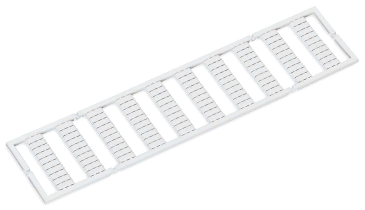 WMB marking card; as card; stretchable 4 - 4.2 mm; plain; snap-on type; white
