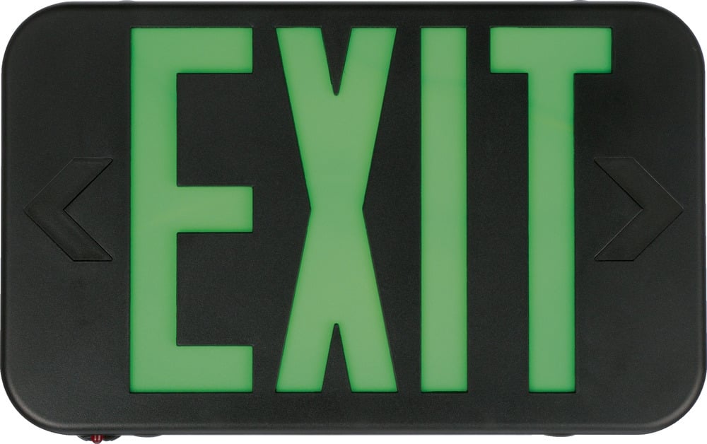The Lithonia Lighting EXRG, is a combination of exit and emergency lighting.  The EXRG is ideal for safely illuminating the path of egress above-the-door in small spaces at lower mounting heights while providing 90 minutes of emergency power.