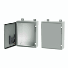 Continuous Hinge Enclosure with Clamps LP Type 12, 30x24x6, Gray, Mild Steel
