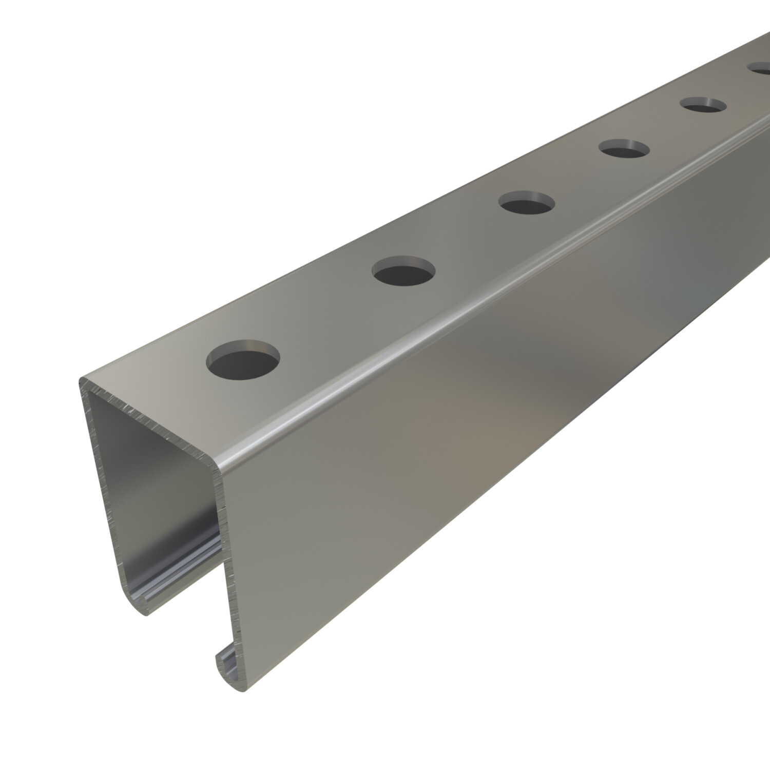 UNISTRUT CHANNEL, 12ga, 1-5/8"x 2-7/16", HS-HOLES, PG