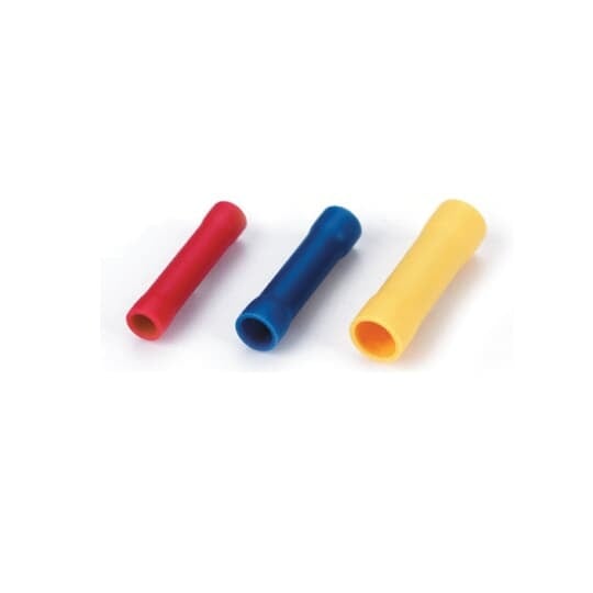 Insulated Vinyl Butt Splice for Wire Range 12-10, Yellow, Canister