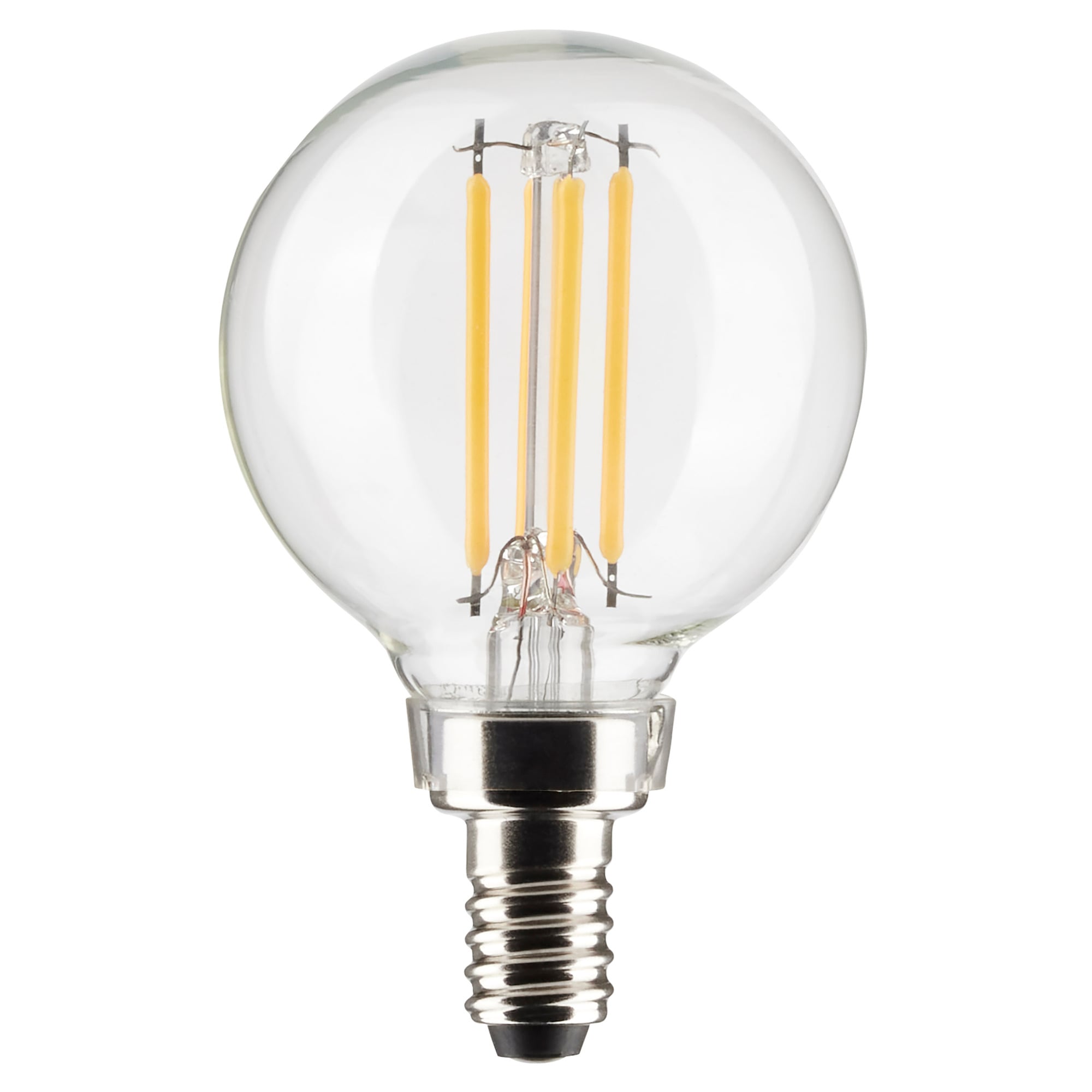 4 Watt G16.5 LED Lamp - Clear - Candelabra Base - 90 CRI - 3000K - 120 Volts