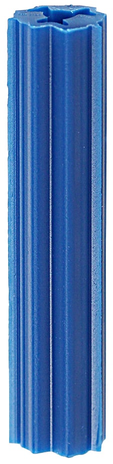 Straight Anchor, 1-1/2 in. length, 5/16 in. drill size, #12, #14 screw size, Plastic, Blue
