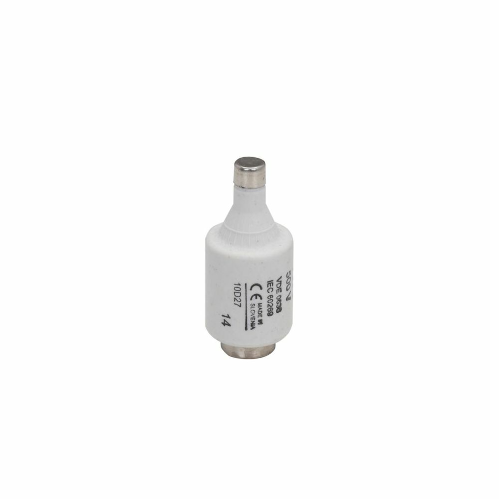 Eaton Bussmann series low voltage D fuse, 500V, 10A, 50 kAIC, Non Indicating, fuse, Class C gL/gG, Time delay, Red, Ceramic body