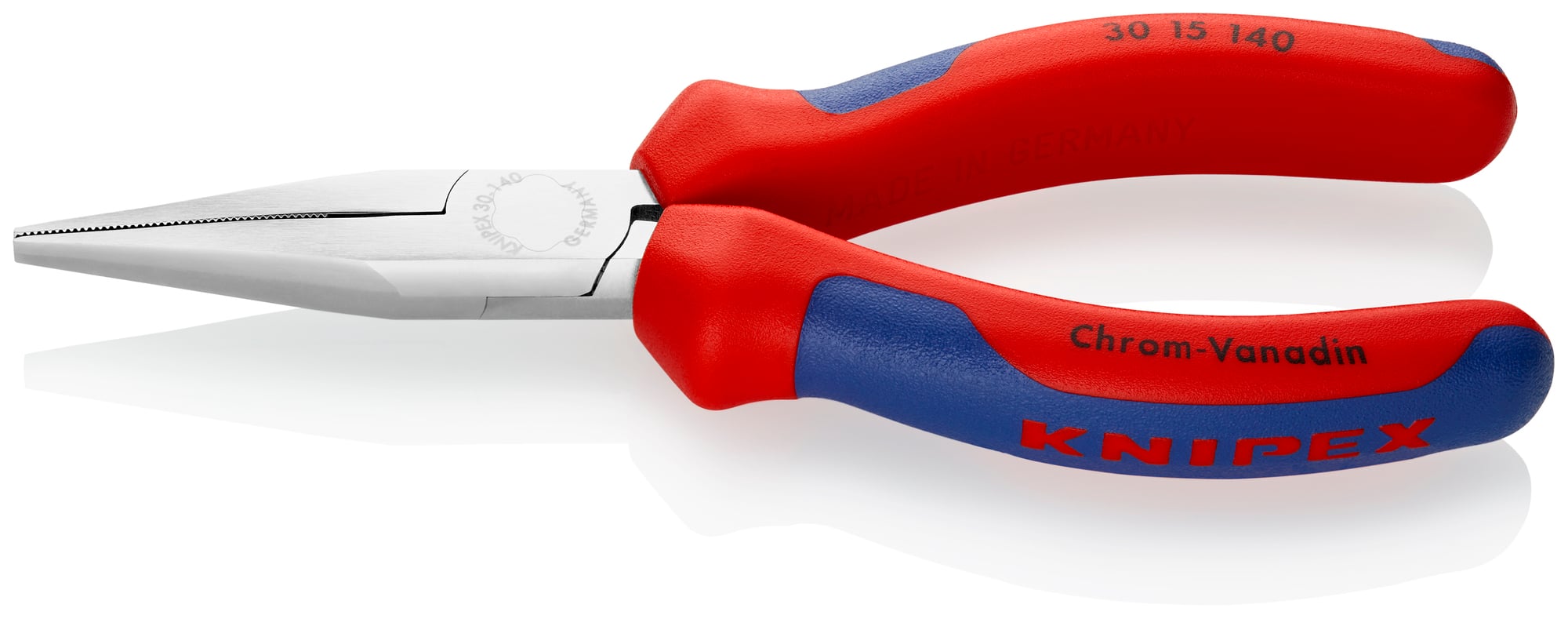 Long Nose Pliers-Flat Tips, 5 1/2 in., Multi-Component