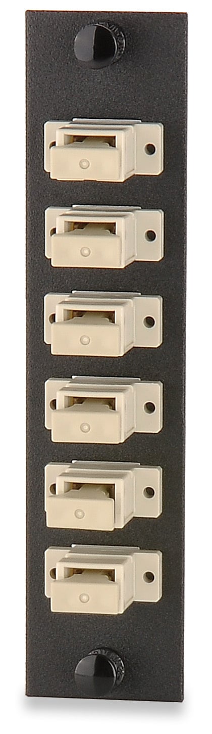 6-Port (6 Fiber) SC OM1/OM2 Adapter Plate Ph. Brz. Sleeve