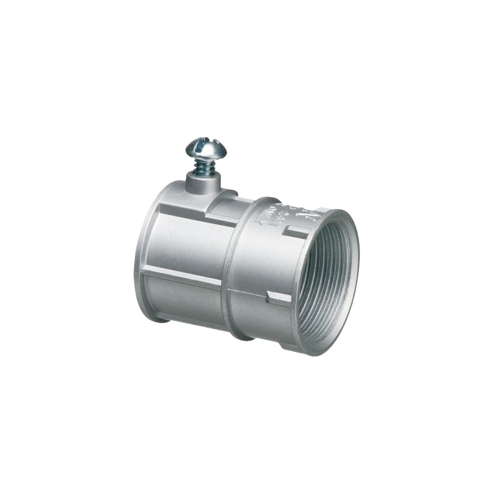 3/4" EMT to 3/4" female threaded. Zinc combination coupling. Set-screw EMT to RIGID.