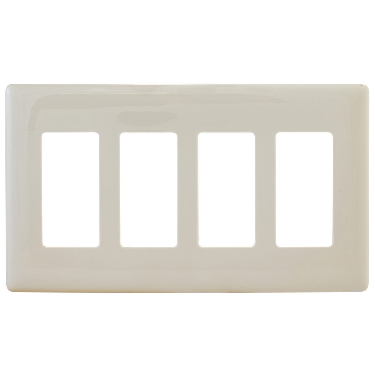 WALLPLATE 4G DEC SNAP-ON, LT ALM