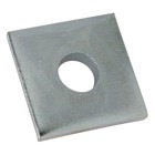 Washer, Square, Size 1-1/2 Inches x 1-1/2 Inches, Bolt Size 5/8 Inch, Thickness 1/8 Inch, Electro-Galvanized Steel