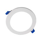 DLE6 Series 6 in. Round White Flat Panel LED Downlight in 5000K