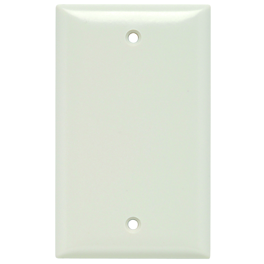 Smooth Wall Plate 1gang Blank Box Mount Light Almond