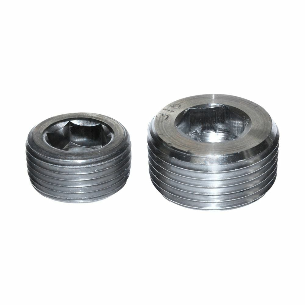 Eaton Crouse-Hinds series PLG conduit plug, Rigid/IMC, Stainless steel, 3/4", Recessed hex head