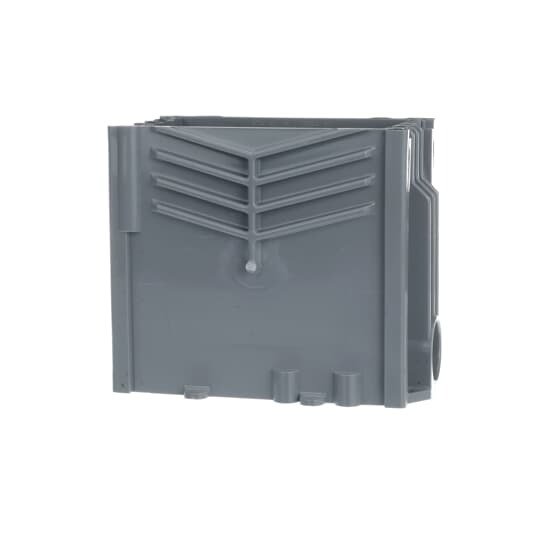 Single Gang Rectangular Floor Box, 97.4 Cubic Inches, Hub Size 1 Inche, Reducer Plugs 1/2 Inch and 3/4 Inch, Length 5.50 Inches x Width 3.25 Inches x Depth 6 Inches, Non-Metallic