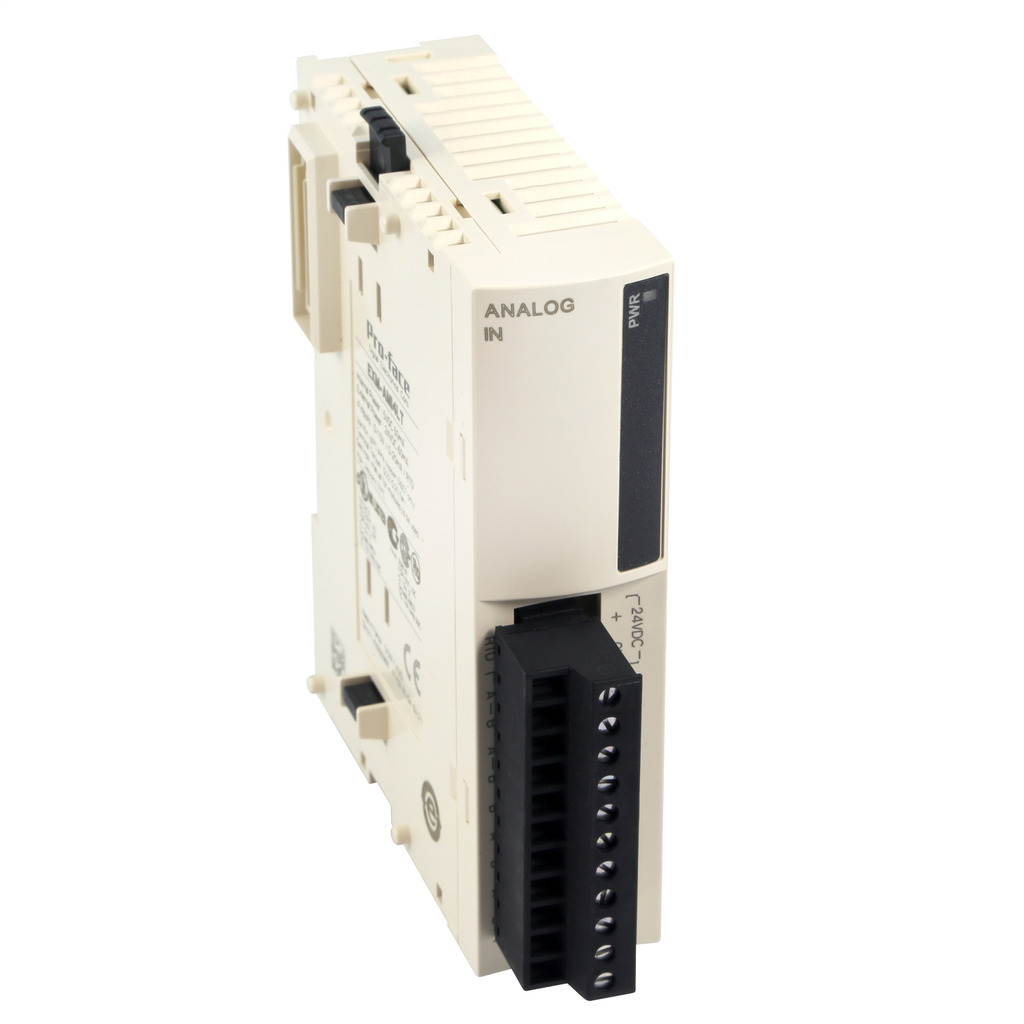 EX Module, 4ch Analog/Temp In (12bit, 0-10V, 0-20mA, Pt/Ni100/1000), Screw Terminal
