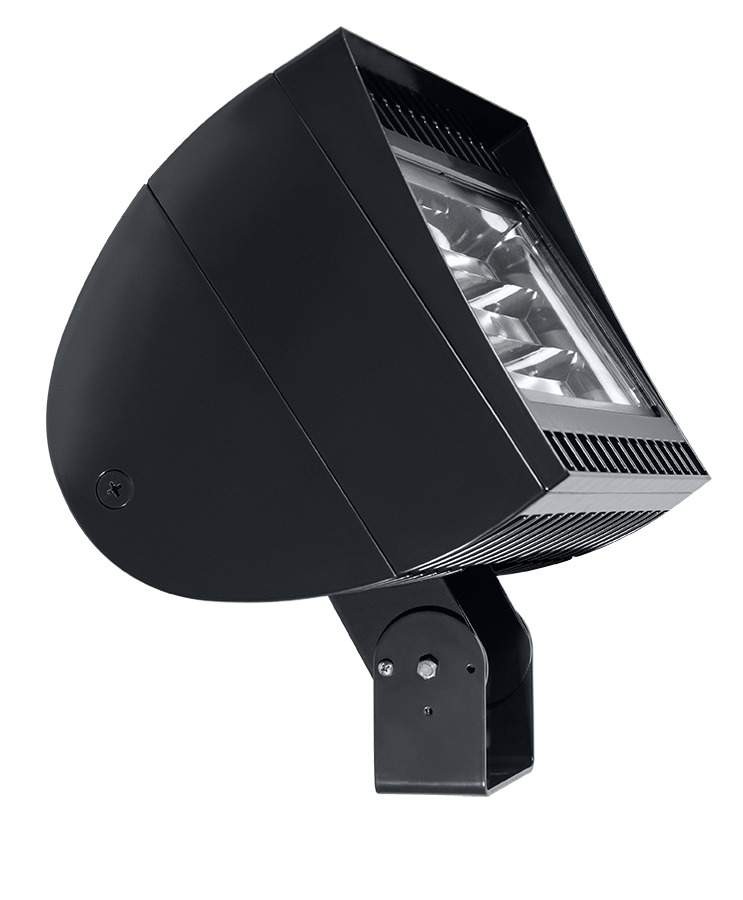 FlexFlood, 500W, 5000k, LED 7Hx6V, 120-277V Twistlock Photocell, Dimmable Trunnion, Bronze