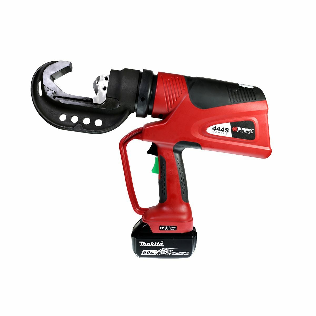 PAT444S 11T Dieless C-Head Battery Crimper, 5Ah Li-ion, AC, Hard Case.