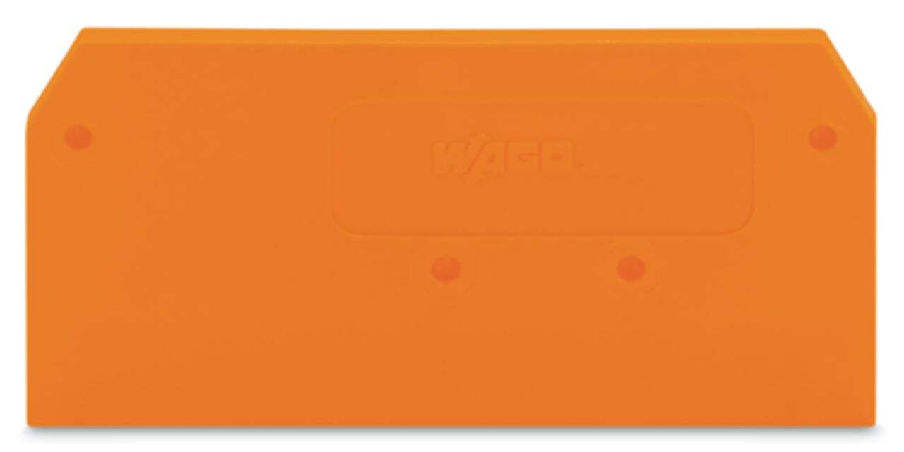 End and intermediate plate; 2.5 mm thick; orange