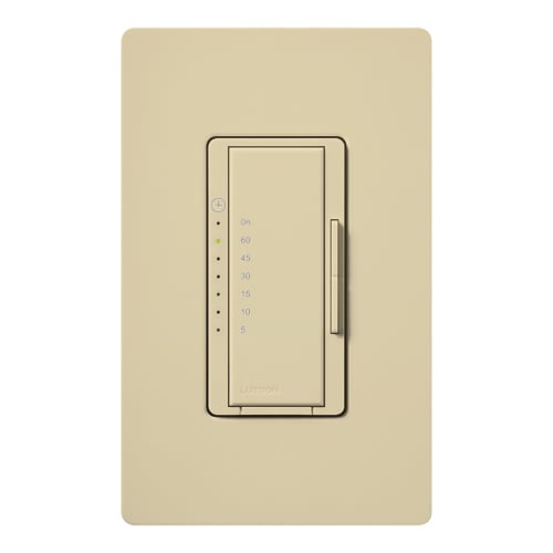 Maestro Countdown Timer, Single-pole, no neutral required, 120V/600W/VA (5A) in ivory