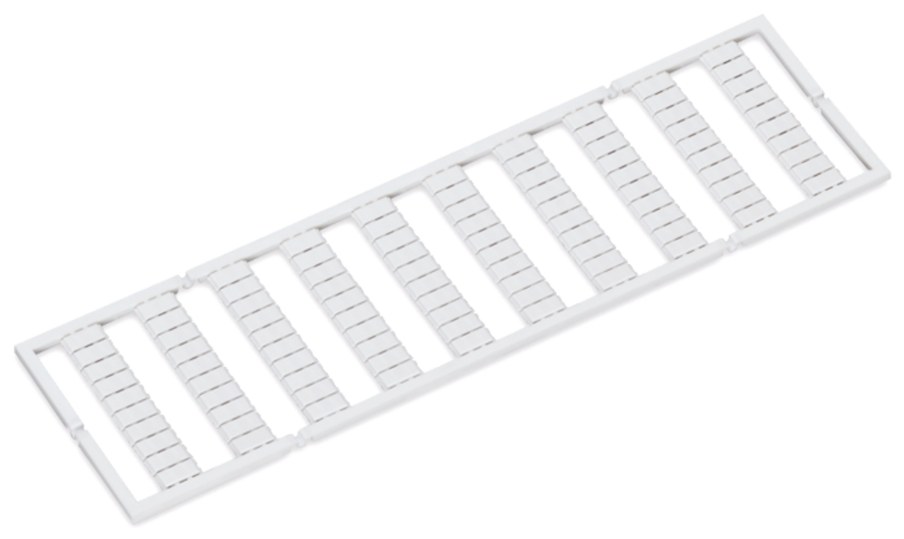 WMB marking card; as card; MARKED; 101 ... 150 (2x); stretchable 5 - 5.2 mm; Horizontal marking; snap-on type; white