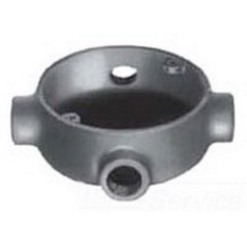 Unilets; SHE Conduit Outlet Box; 18 Cubic-Inch, Malleable Iron, Threaded