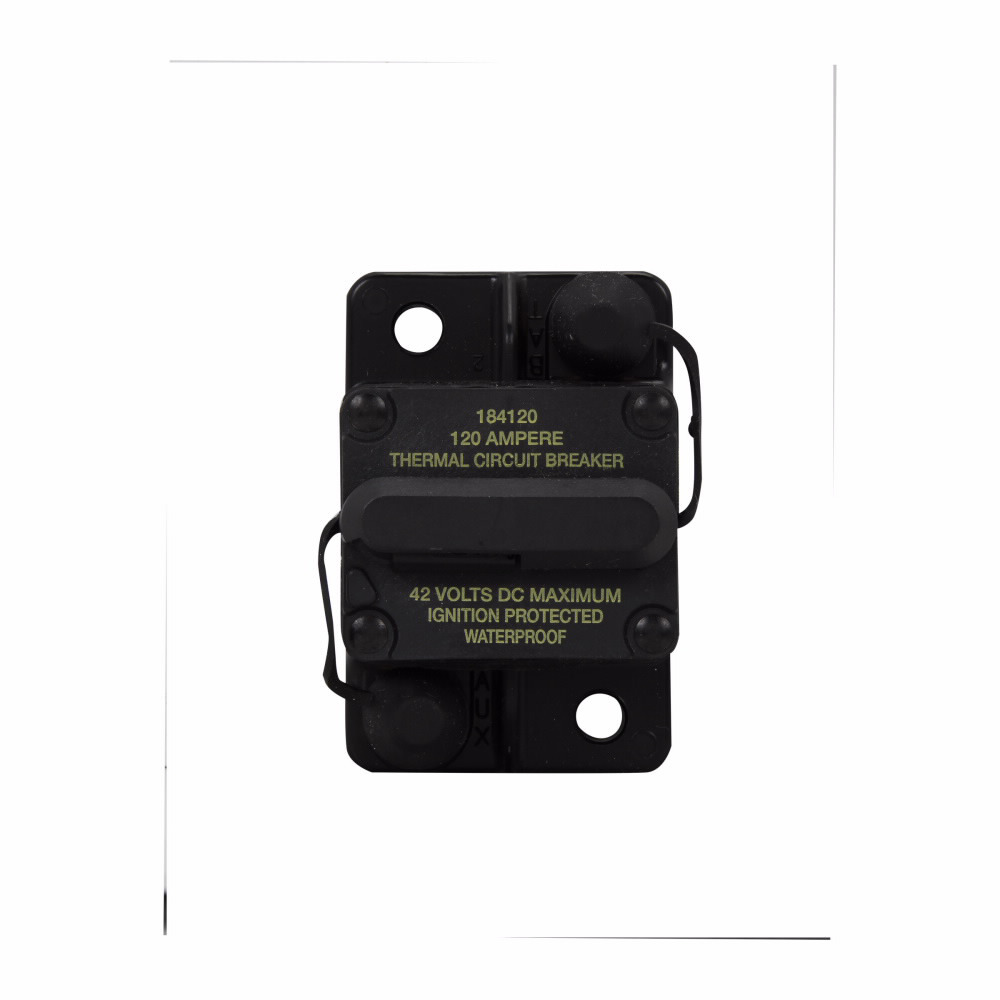 Eaton Bussmann series CB184F automotive circuit breaker, 48 Vdc, 60A, 3 kAIC, Automotive, type III, high amp, Waterproof