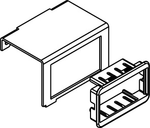 SGC2-ACT Unassembled Communication Plate, 1 Gangs