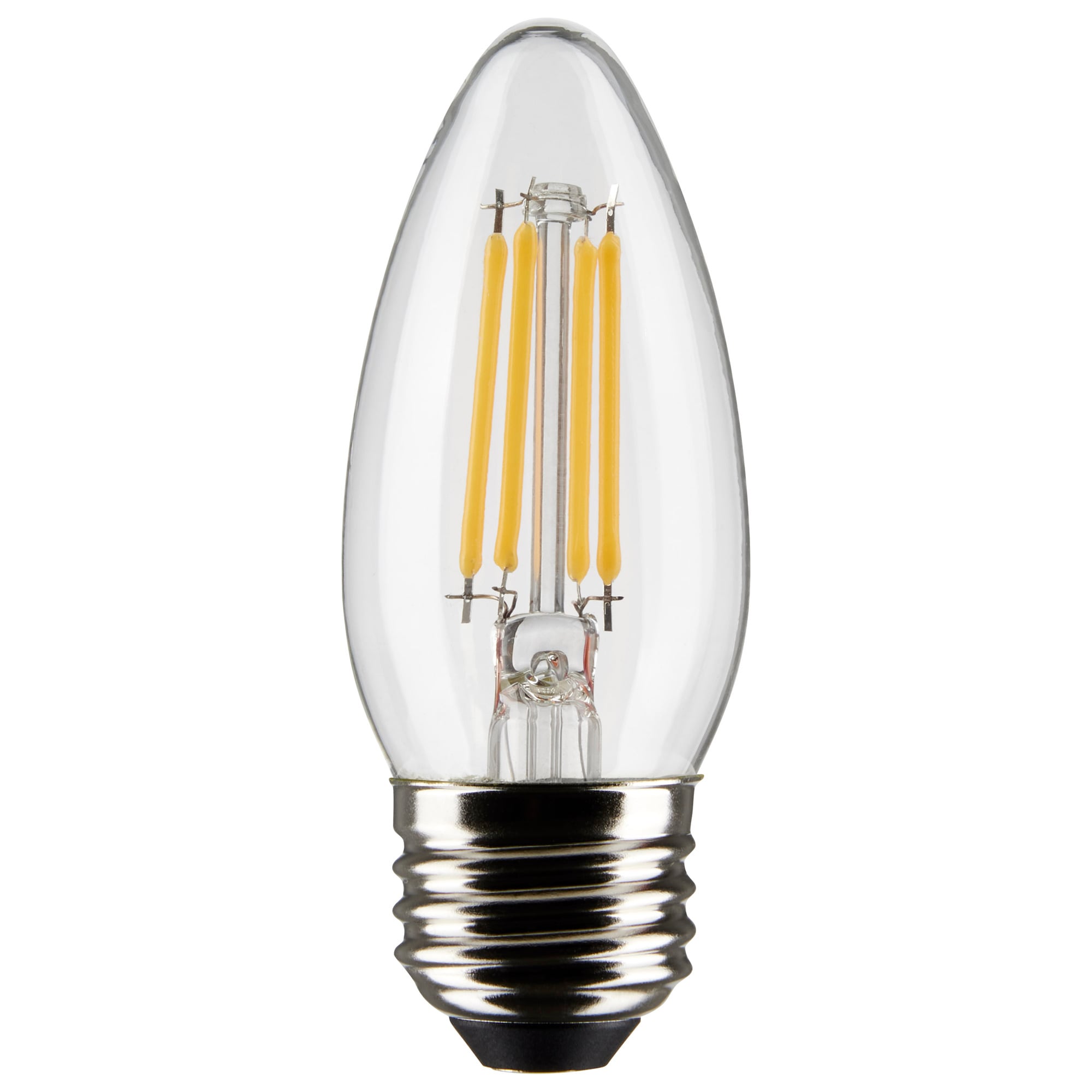 5.5 Watt B11 LED Lamp - Clear - Medium Base - 90 CRI - 2700K - 120 Volts