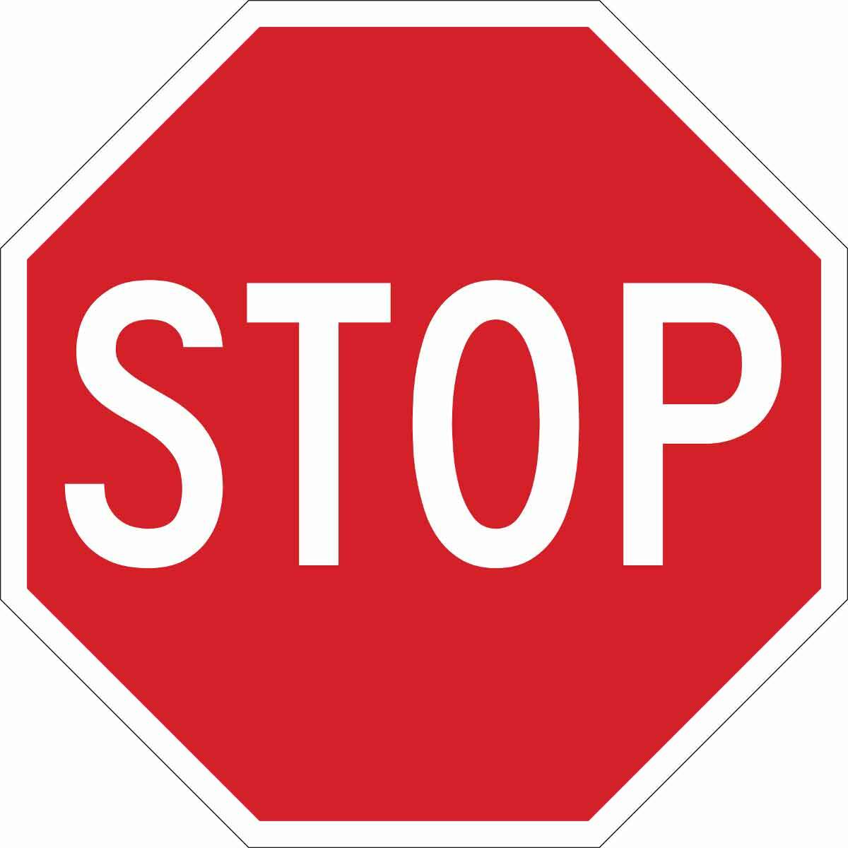 TRFC SIGN STOP REFL MINI 12X12 HIP