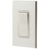 15 Amp, 120/277 Volt, Decora Rocker Lighted Handle, Illuminated Off 3-Way AC Quiet Switch, Residential Grade, Grounding, Ivory