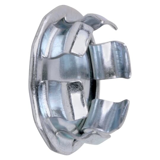 1/2 Inch Snap-In Blank, Steel-Zinc Plated, 100 Pieces Per Pack