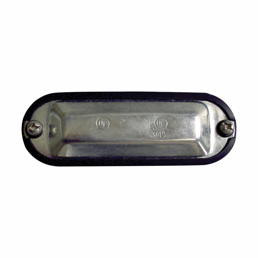 Eaton Crouse-Hinds series Condulet Form 5 integral gasket cover, Sheet steel, 2-1/2" or 3"