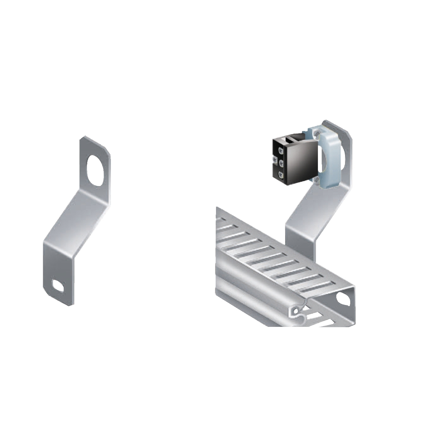 Cable ducting support to be used with 22mm-diameter products