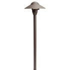 6in. DOME PATH LIGHT - A popular look has a new addition with a smaller 6in. shade in Textured Architectural Bronze.