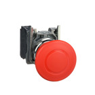 Harmony, emergency stop, latching push pull, red, 40 mm, 1 NC